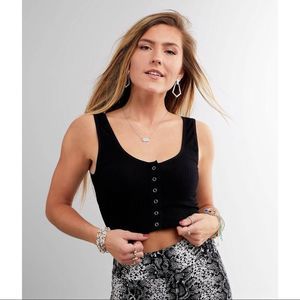 Free People Intimately Hailey’s Henley Black Brami